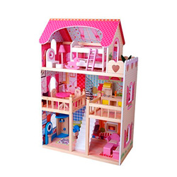casa xl de madera para muñecas